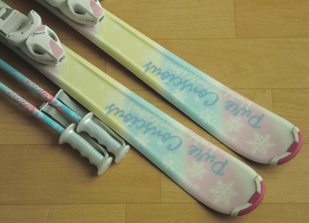 ■■12月・1月限定■送料無料■子供用スキー4点セット■120/23■女の子■■