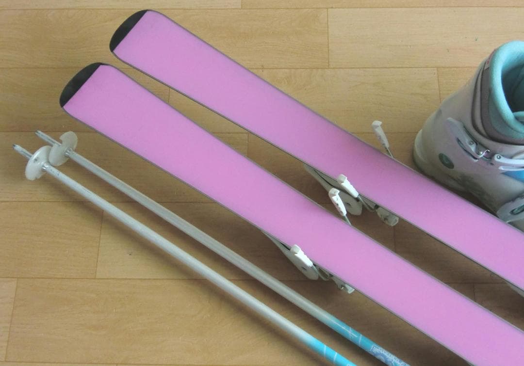 ■■12月・1月限定■送料無料■子供用スキー4点セット■120/23■女の子■■