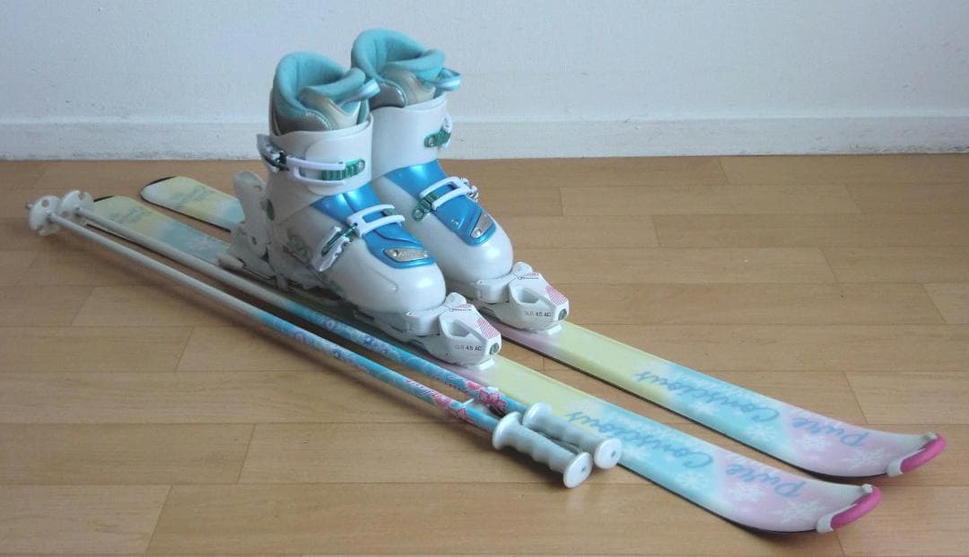 ■■12月・1月限定■送料無料■子供用スキー4点セット■120/23■女の子■■