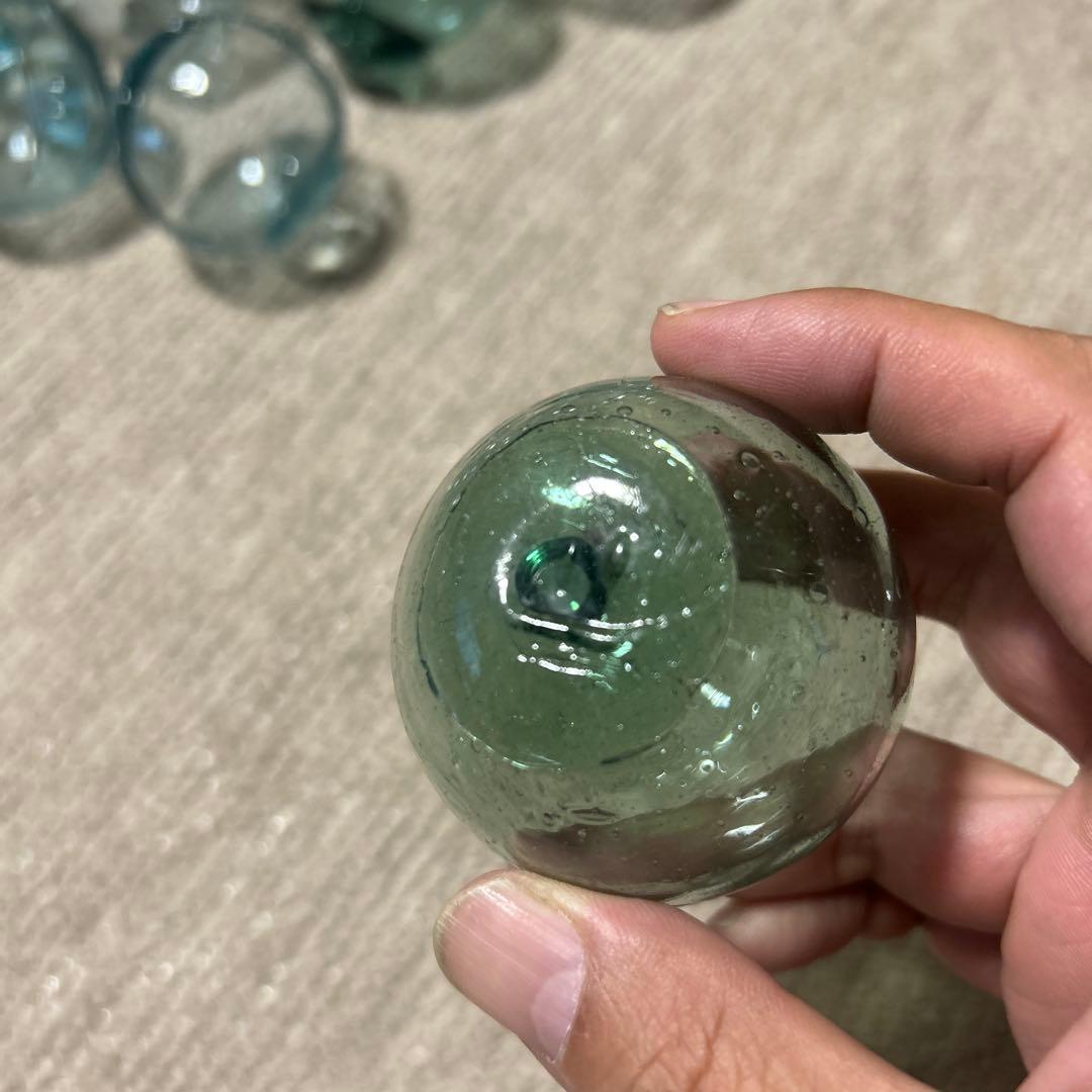 ガラス玉　浮き玉　70個セット　刻印　まとめ売り