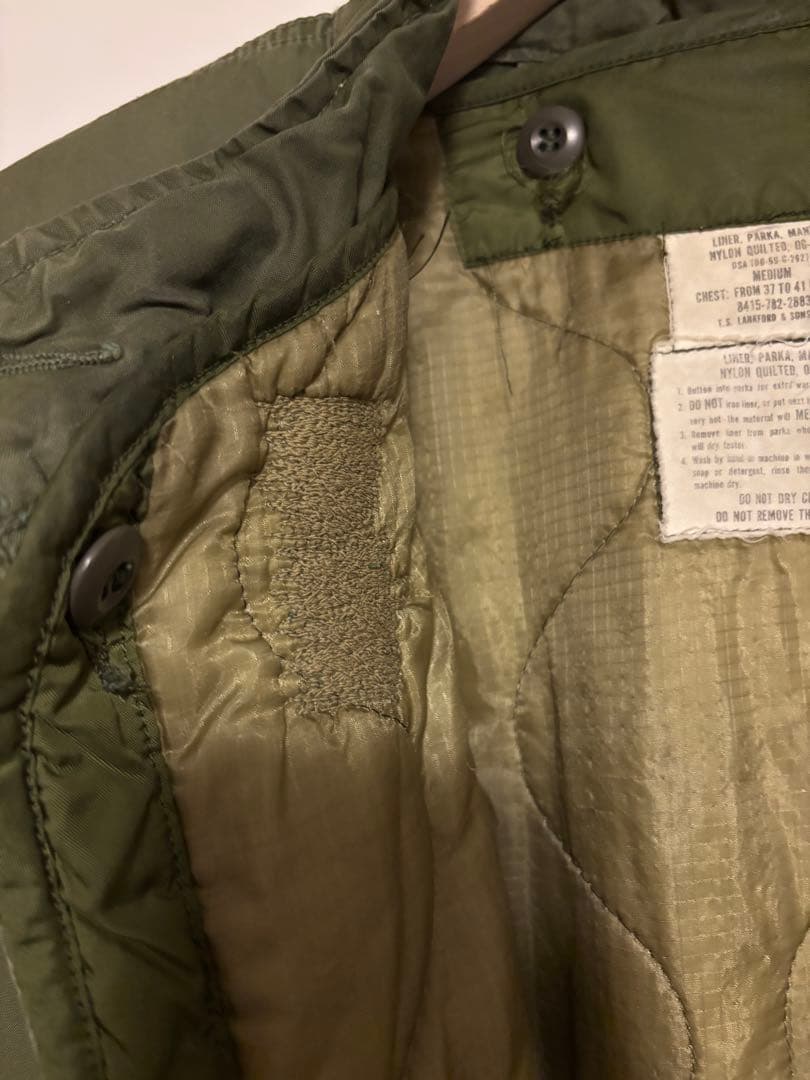 ビンテージ M-65 モッズコート M アルミジップ インナーあり