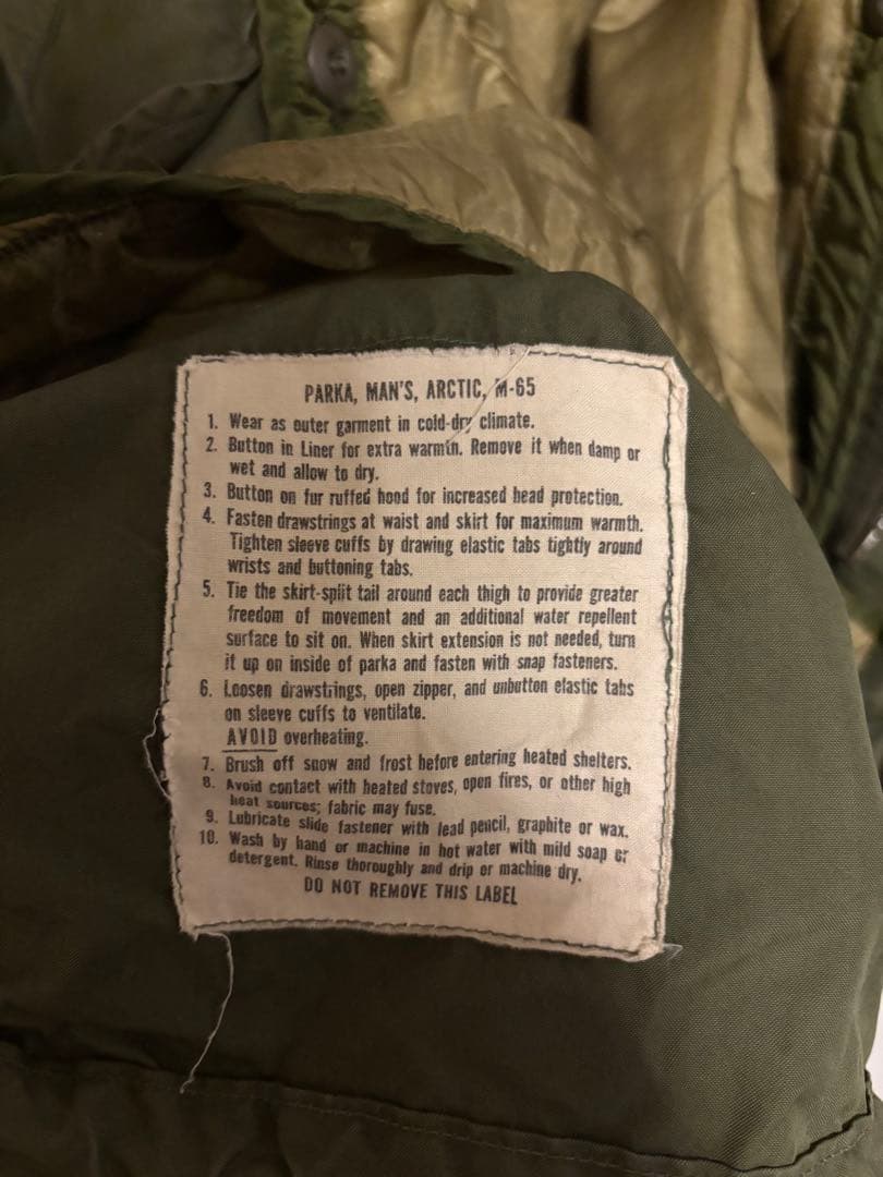 ビンテージ M-65 モッズコート M アルミジップ インナーあり