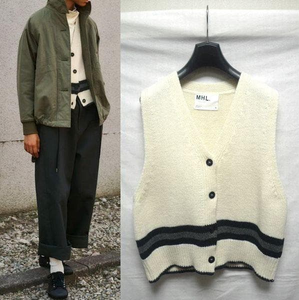 MHL マーガレットハウエル 23AW ニットベスト