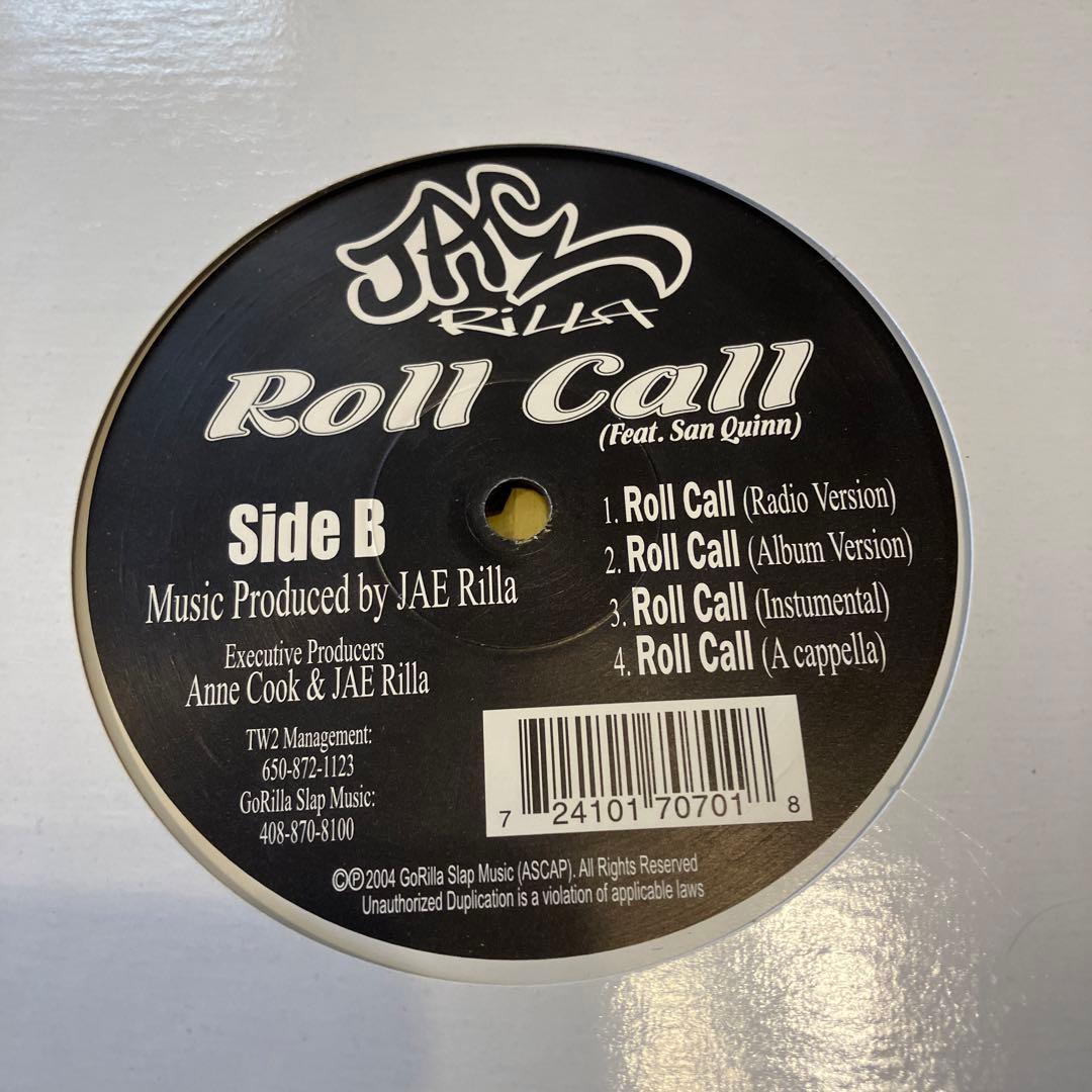 洋楽 G-RAP JAE Rilla Playa Playa / Roll Call