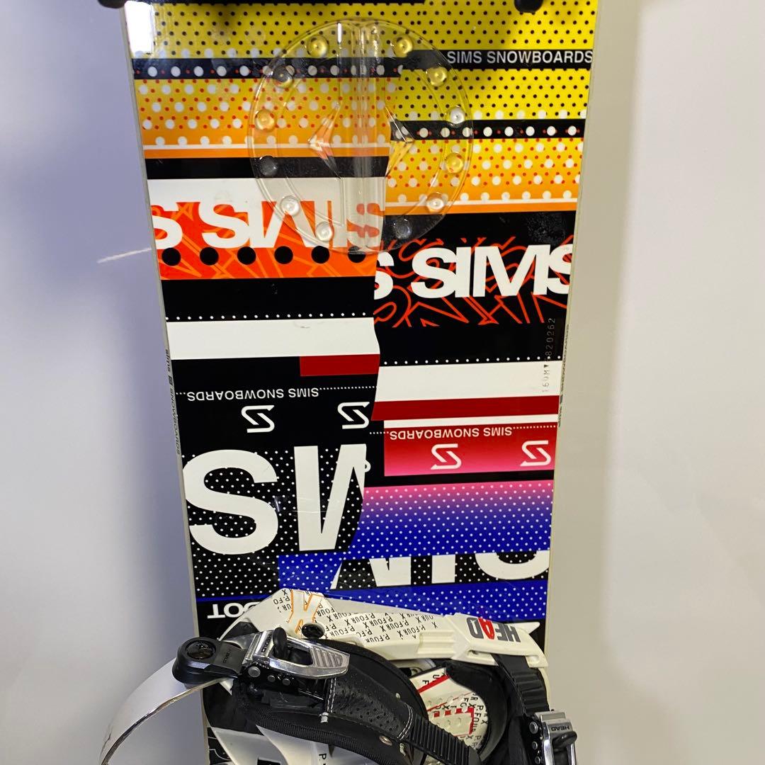送料無料❗️SIMS スノーボード HEAD ビンディング Lサイズ セット