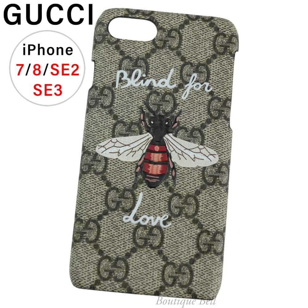 【グッチ】BlindforLove Bee iPhone7/8/SEケース BG