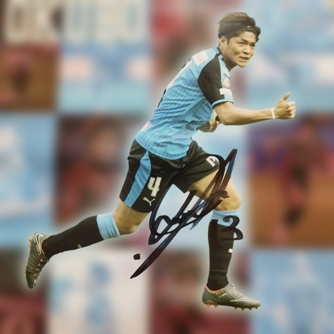 【直筆サイン入り】大久保嘉人　ヴィッセル×フロンターレ