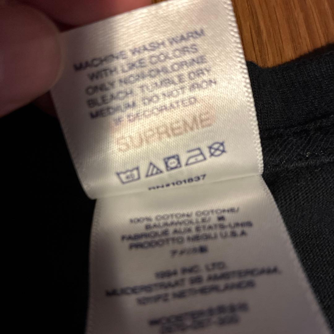 【23fw】Supreme/blackmeans L/S Tee 黒