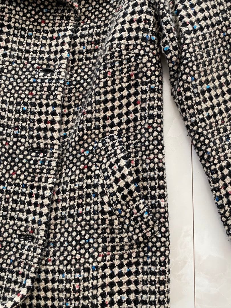 DAMA チェック柄ロングコート