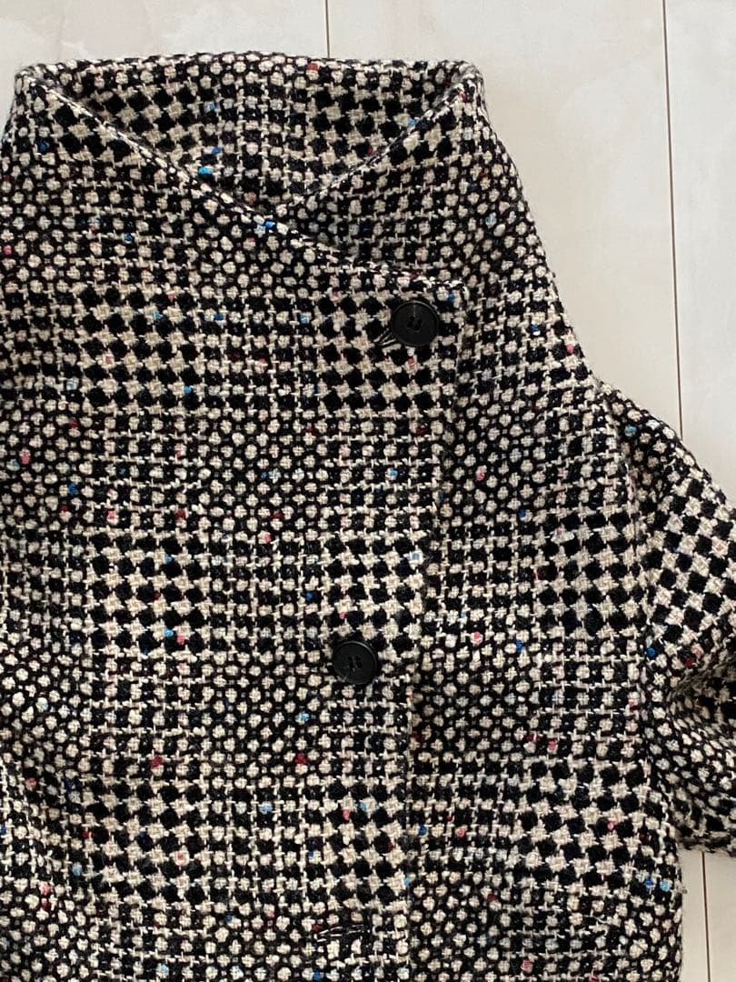 DAMA チェック柄ロングコート