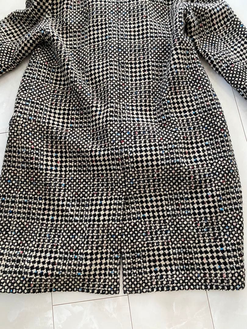 DAMA チェック柄ロングコート