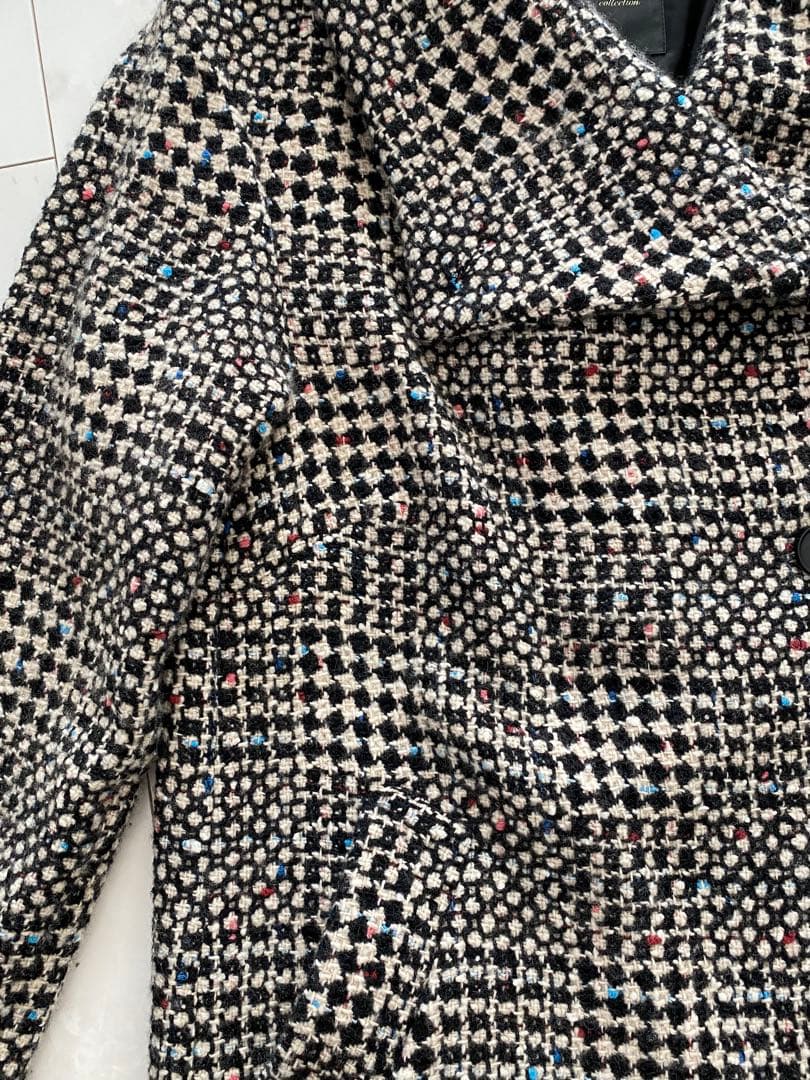 DAMA チェック柄ロングコート