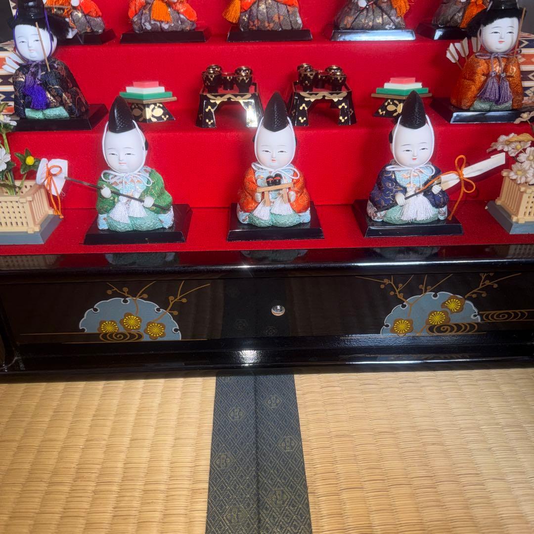 久月木目込みケース入り５段飾り