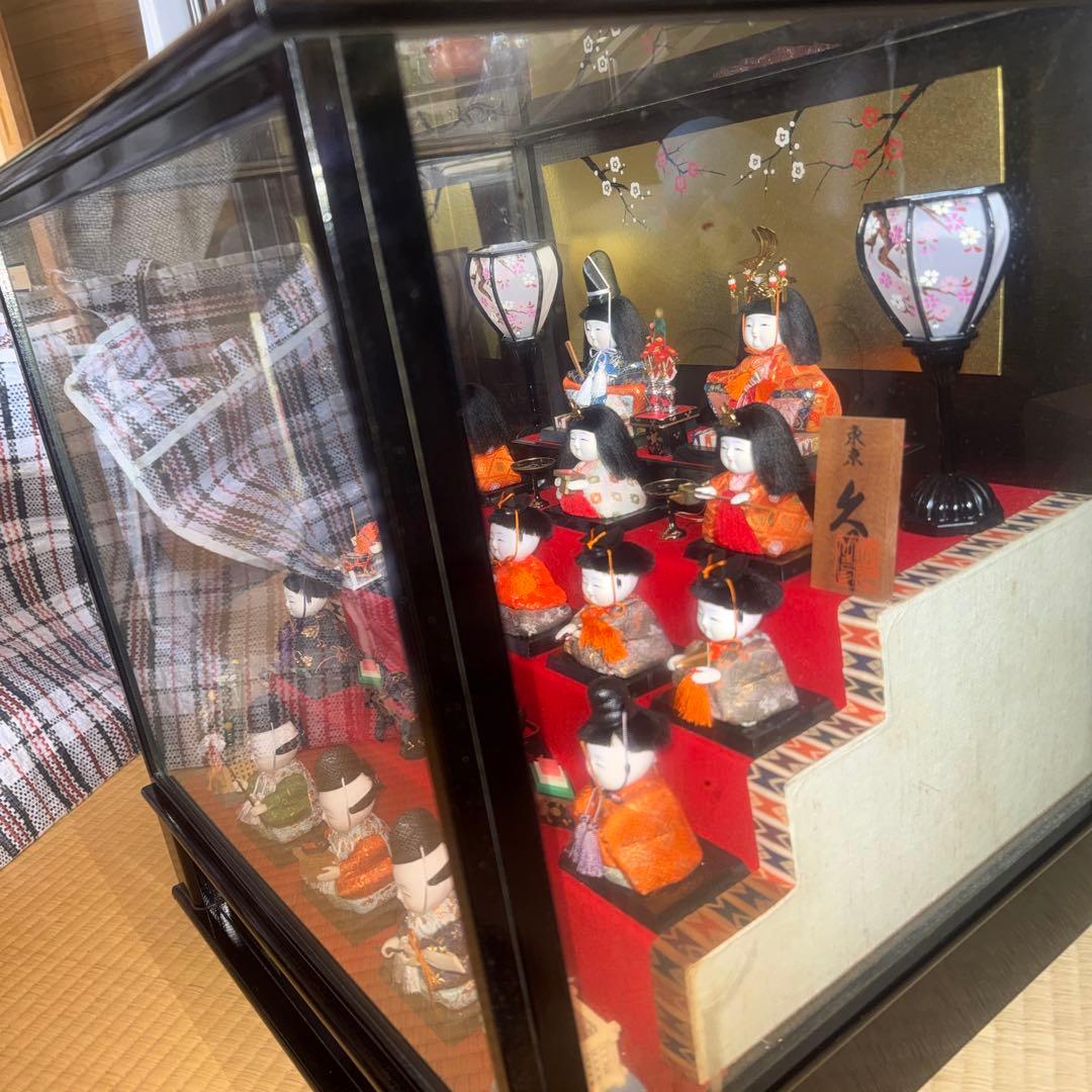 久月木目込みケース入り５段飾り