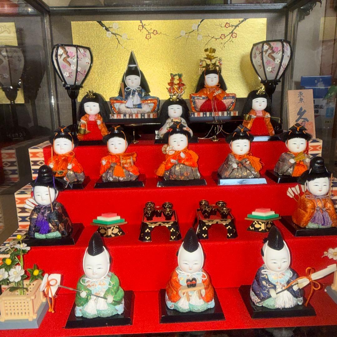 久月木目込みケース入り５段飾り