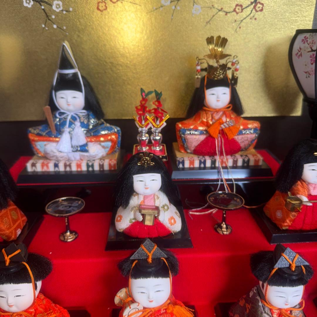 久月木目込みケース入り５段飾り