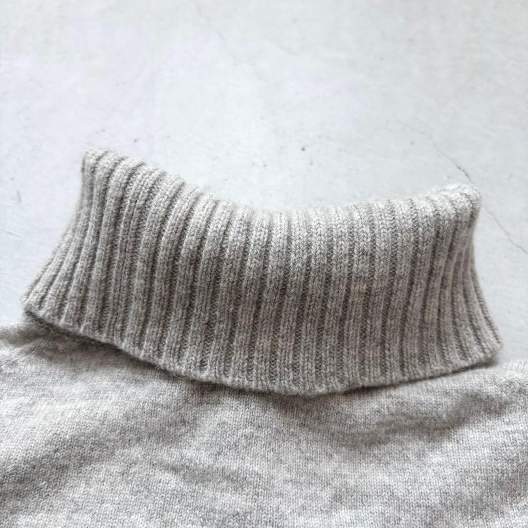 archivio タートルネック ウールニットセーター てんとう虫 ボーダー柄