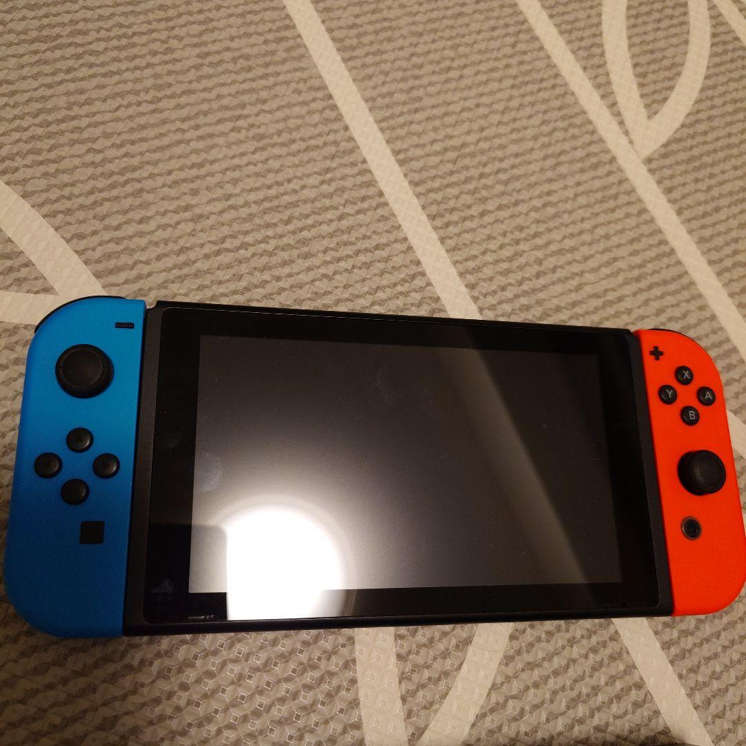 【画面不良あり】Nintendo Switch 本体 青/赤 Joy-Con