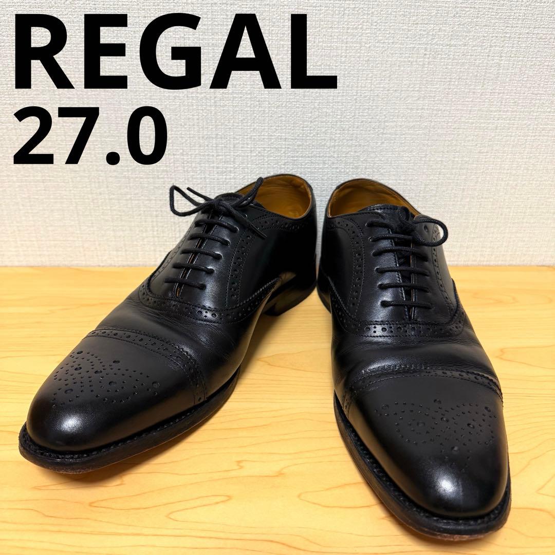 【美品】REGAL ストレートチップ V183 サイズ9 27.0cm