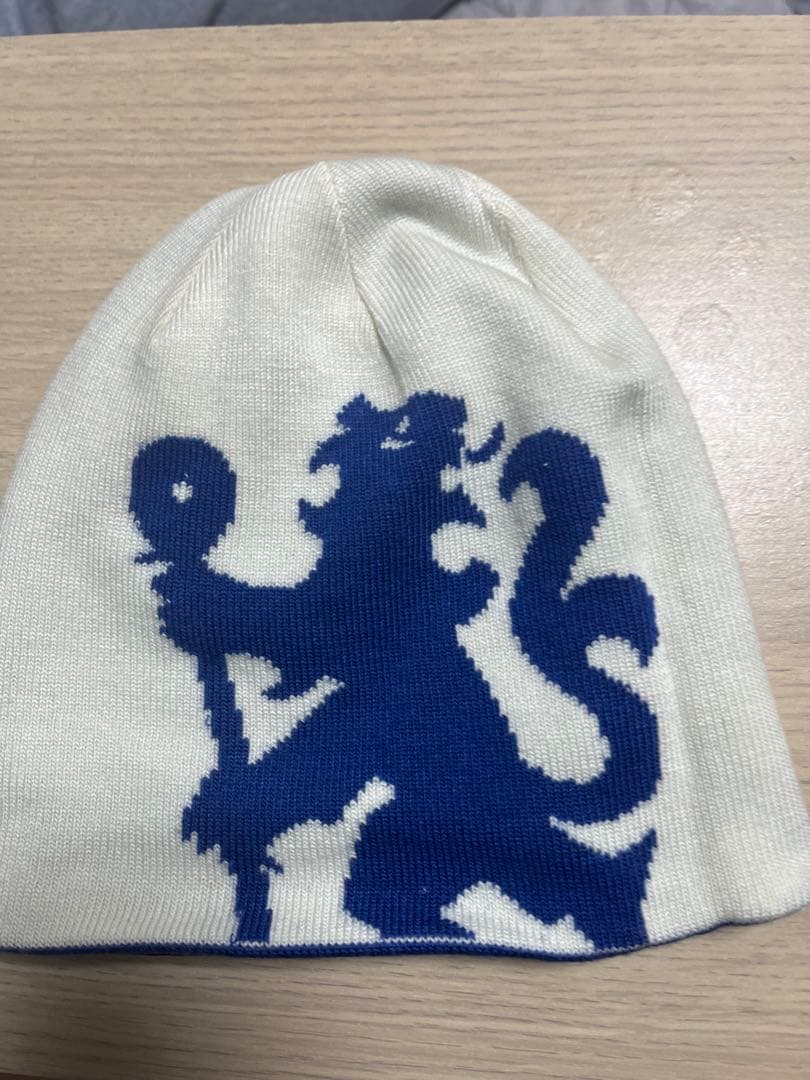 リバーシブルチェルシー（CHELSEA）ビーニー 青白