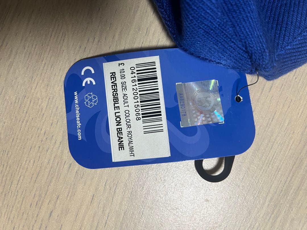 リバーシブルチェルシー（CHELSEA）ビーニー 青白