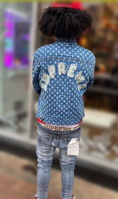 Supreme HolePunchDenimTruckerJacket　美品