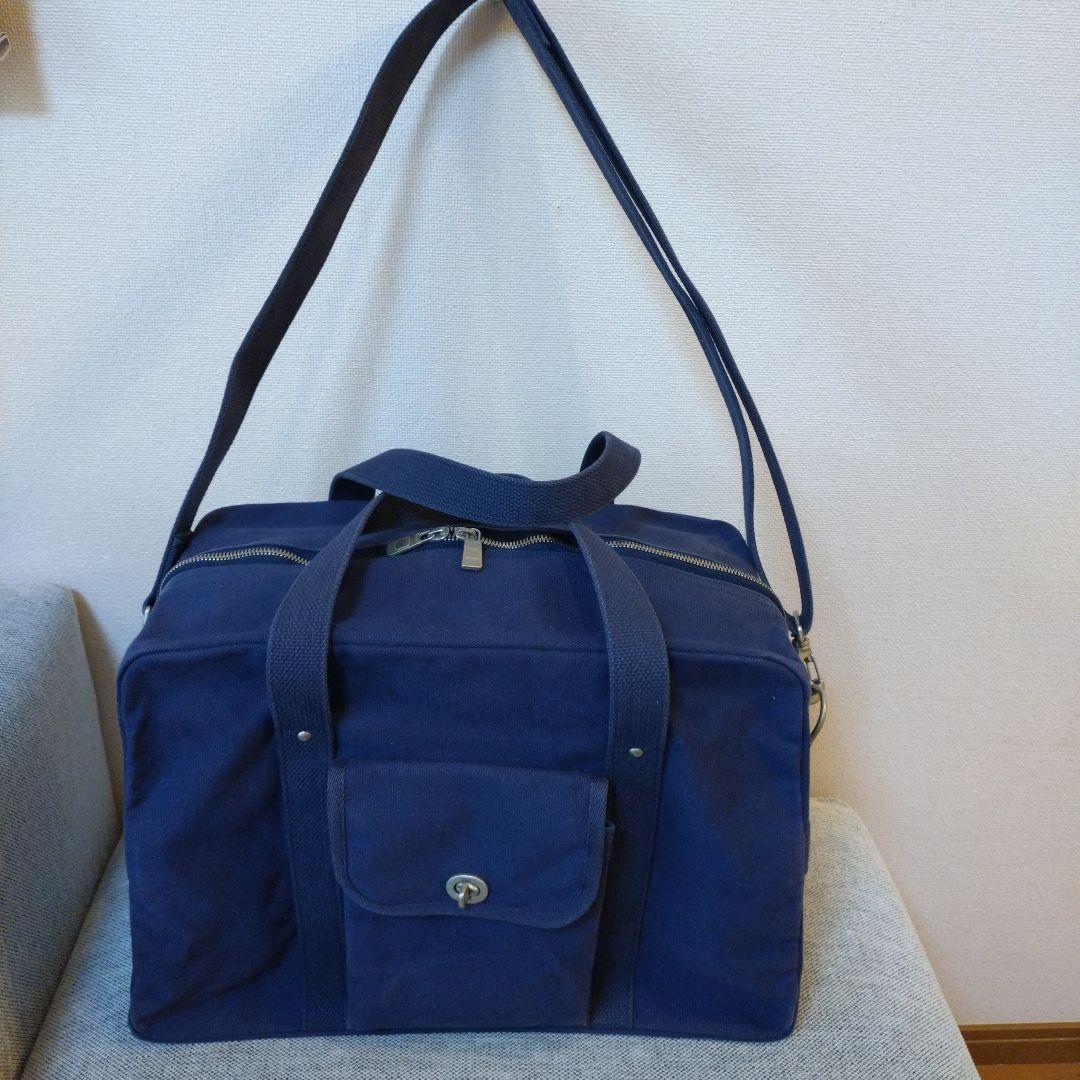 信三郎帆布　ボストンバック ショルダーストラップ付き