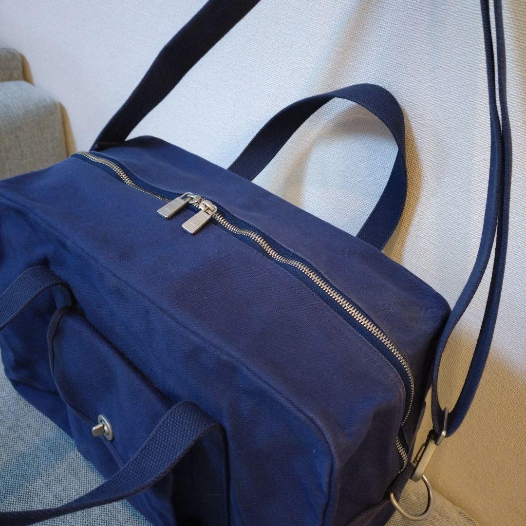 信三郎帆布　ボストンバック ショルダーストラップ付き