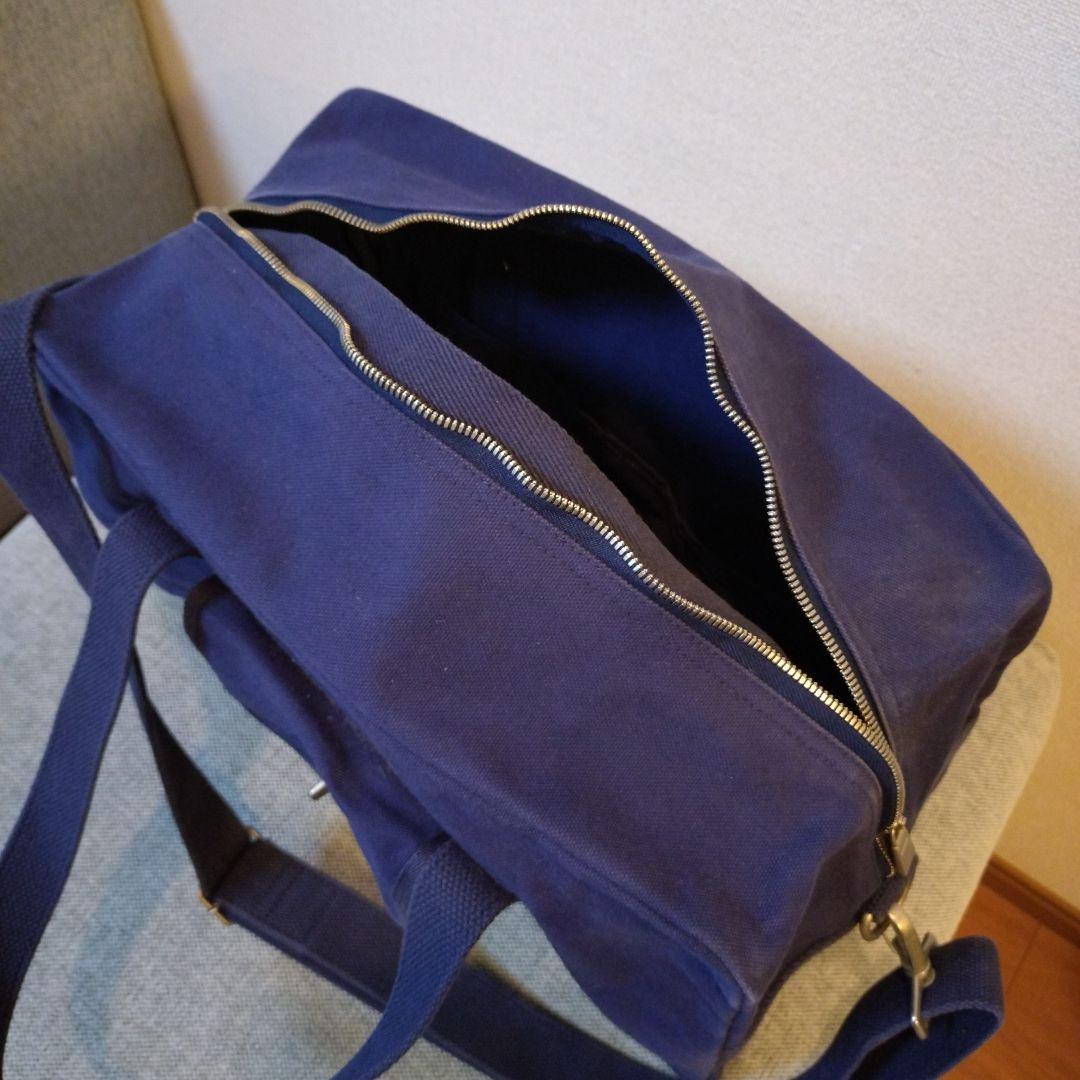 信三郎帆布　ボストンバック ショルダーストラップ付き