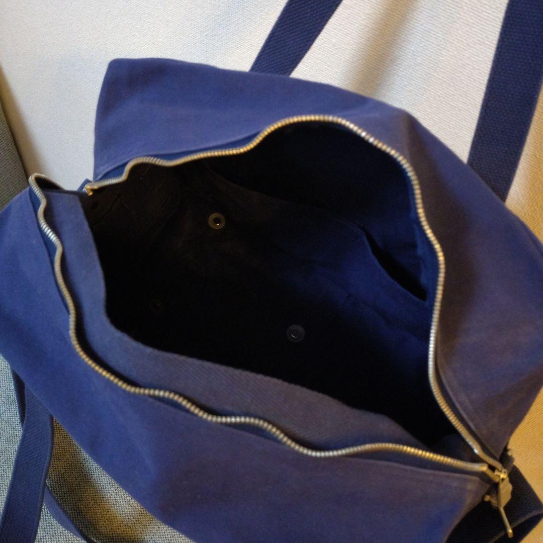 信三郎帆布　ボストンバック ショルダーストラップ付き