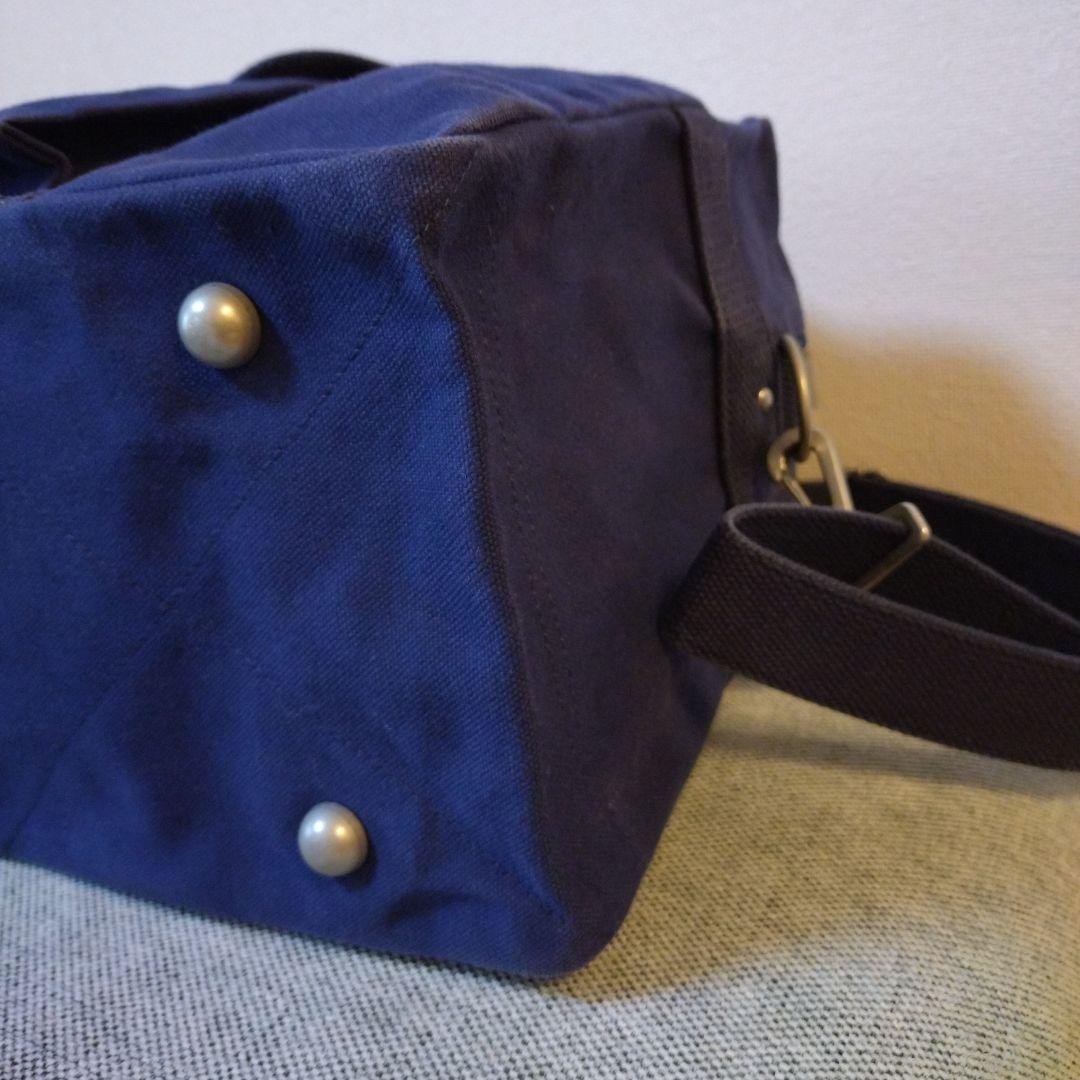 信三郎帆布　ボストンバック ショルダーストラップ付き