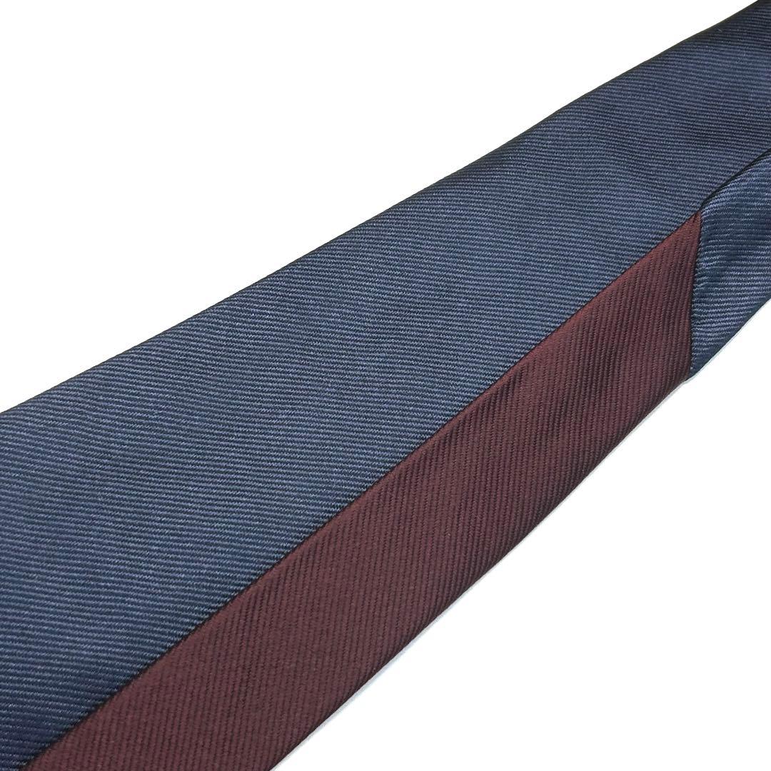 【未使用に近い✨】サルヴァトーレフェラガモ ネクタイ バイカラー 無地 ソリッド