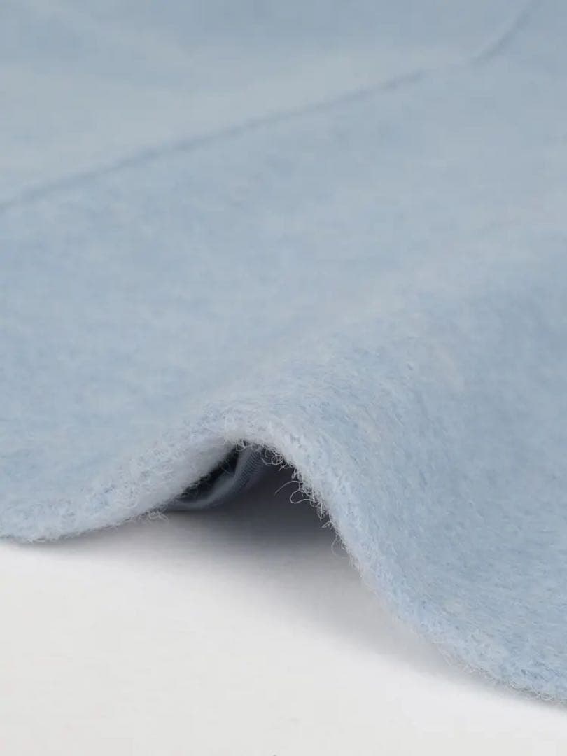 ヤマダヤ　Vin Vネックウールブレンドショートコート　ノーカラーコート