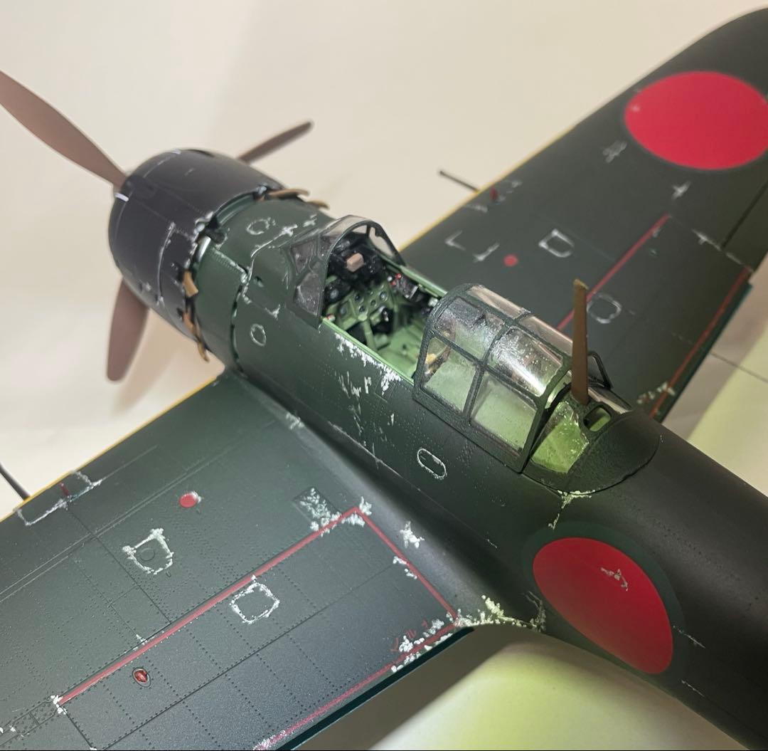 タミヤ零戦52型 1/32 プラモデル完成品