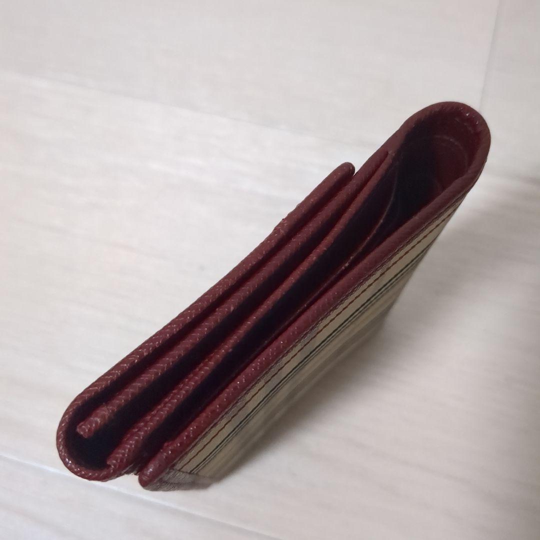 Burberry　バーバリー　折り財布　ノバチェック　ボルドー　ワインレッド　赤