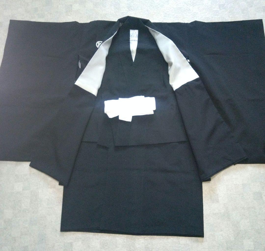 美品【正絹】七五三黒紋付袴セット
