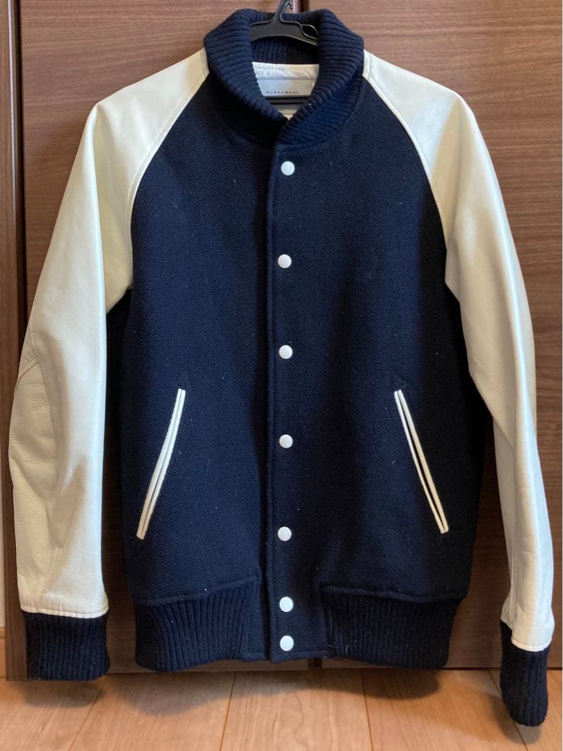 【名品・美品】マーカウェア　レザーアワードジャケット　markaware L 3