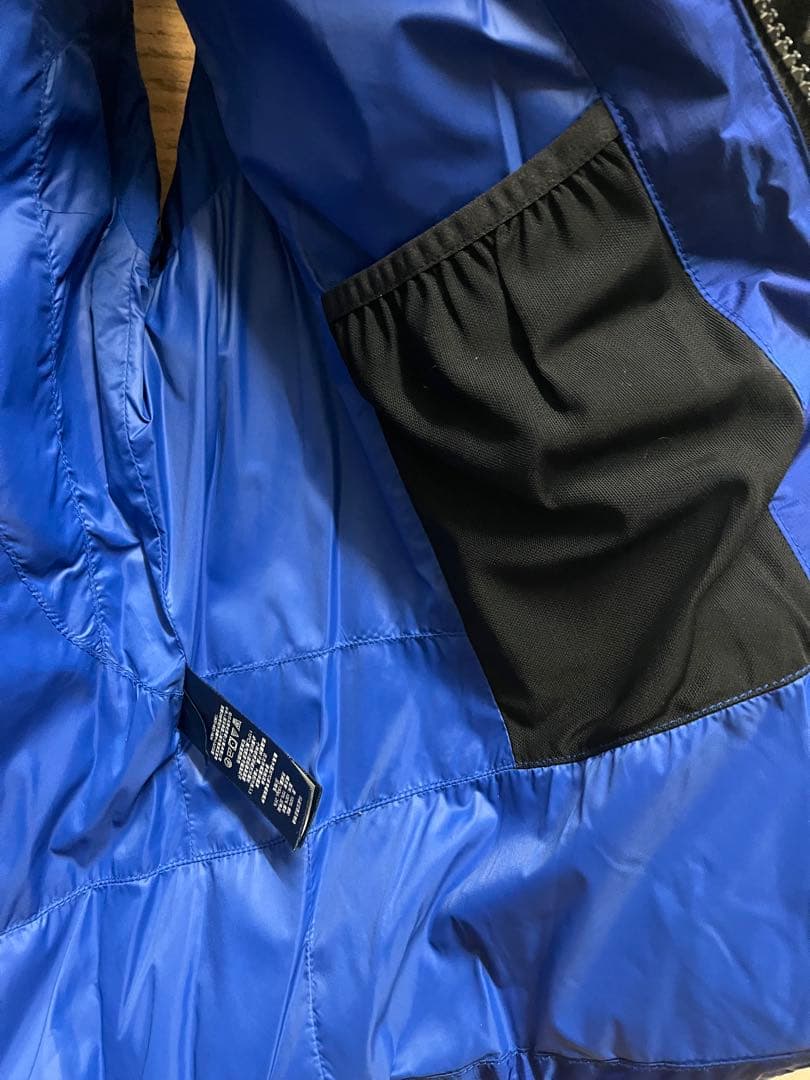 ポロ ラルフローレンフード付きダウンベスト ビックポニーUSA青 Sサイズ