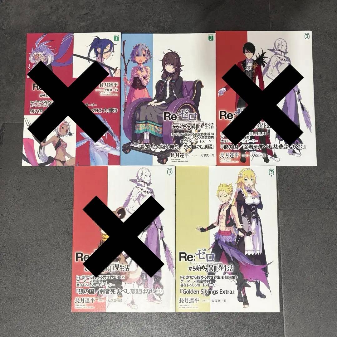 【サイン本】リゼロ 1~36 短編集 Ex 映画特典 SS 長月達平 レア