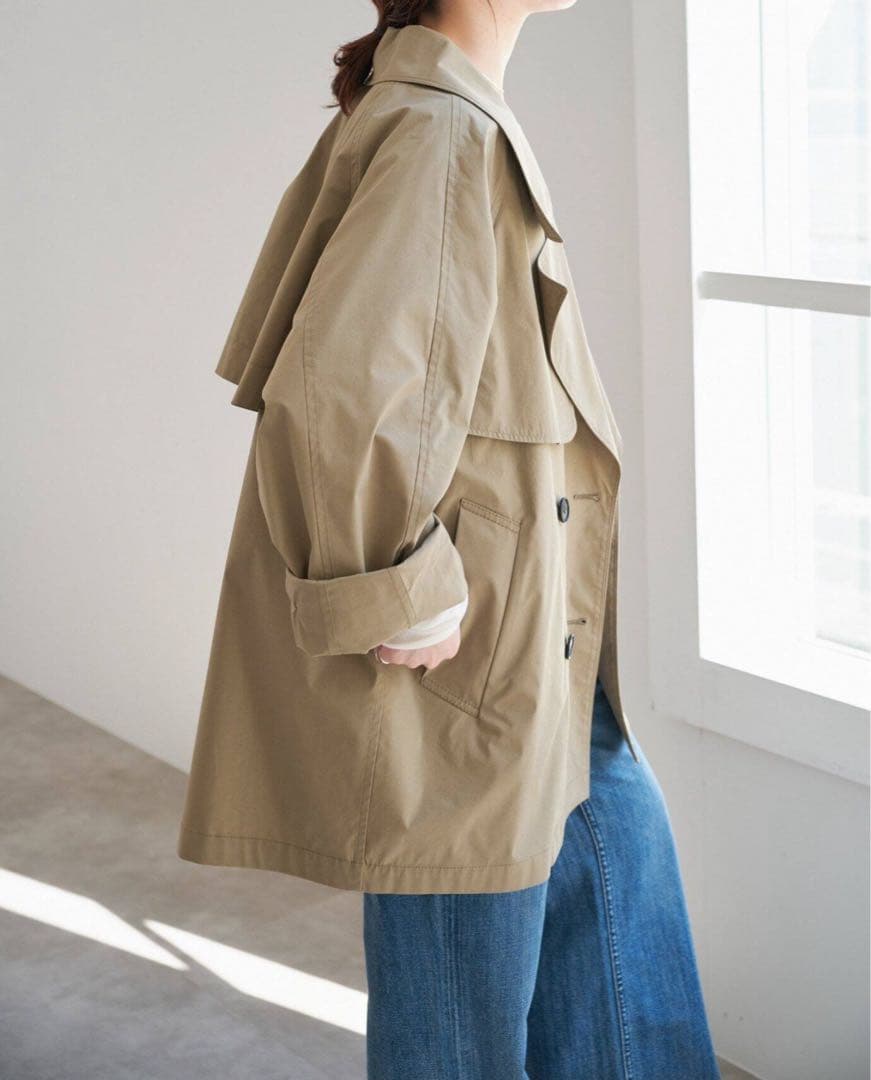 お値下げ中！【新品】Spick and Span C/Pミドル丈トレンチコート