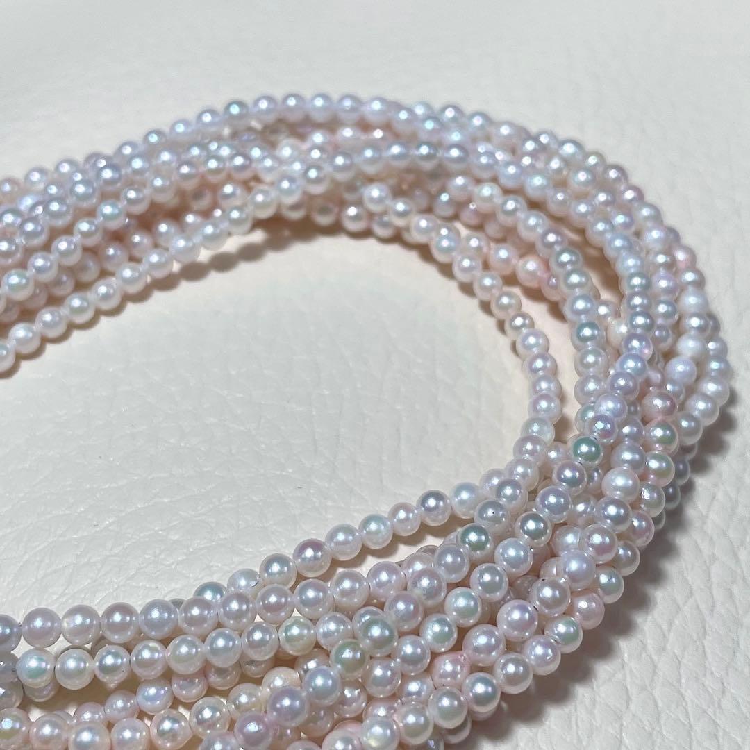 5連✨️ あこや真珠 パール ネックレス 約2.0~2.5mm ベビー 本真珠