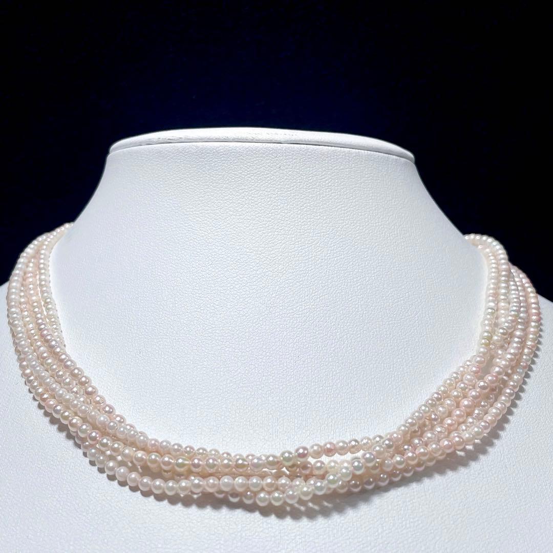 5連✨️ あこや真珠 パール ネックレス 約2.0~2.5mm ベビー 本真珠