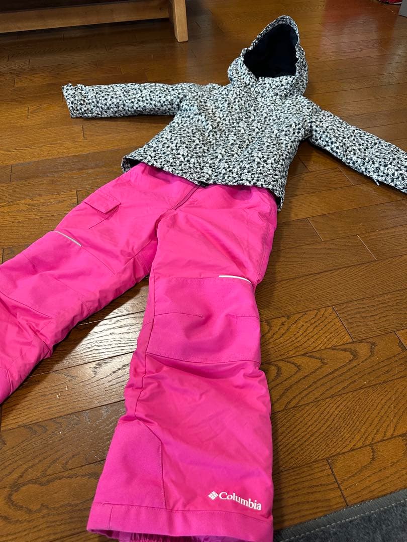 コロンビア 子ども スキーウェア　セット ピンク 120 XS スノーボード