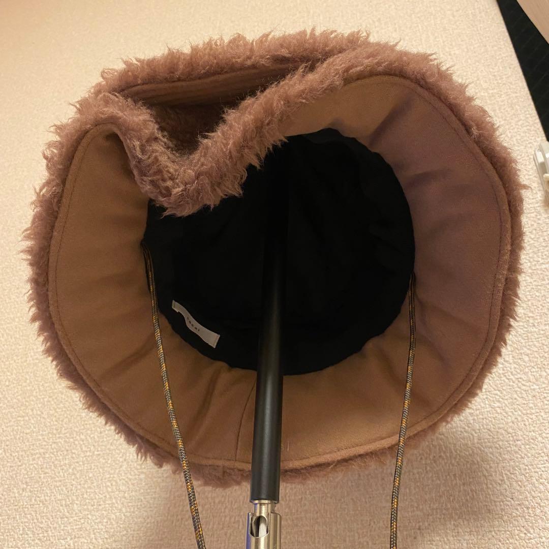 sacai 22AW Double Brim hat 紐付き ボア　バケハ