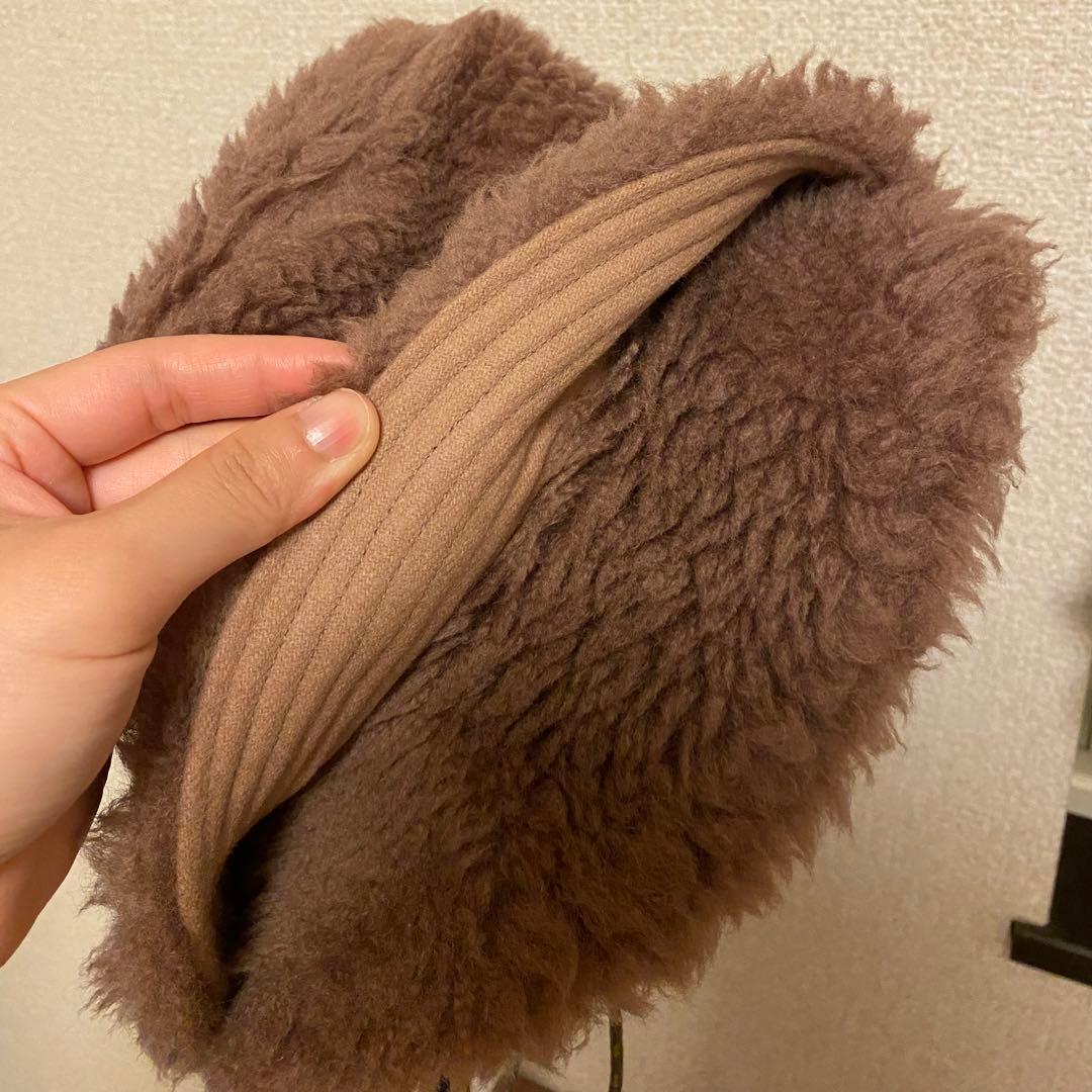 sacai 22AW Double Brim hat 紐付き ボア　バケハ