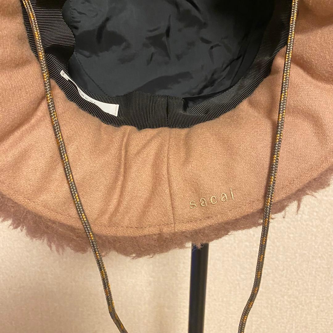 sacai 22AW Double Brim hat 紐付き ボア　バケハ
