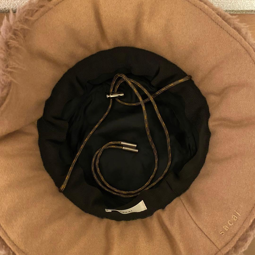 sacai 22AW Double Brim hat 紐付き ボア　バケハ