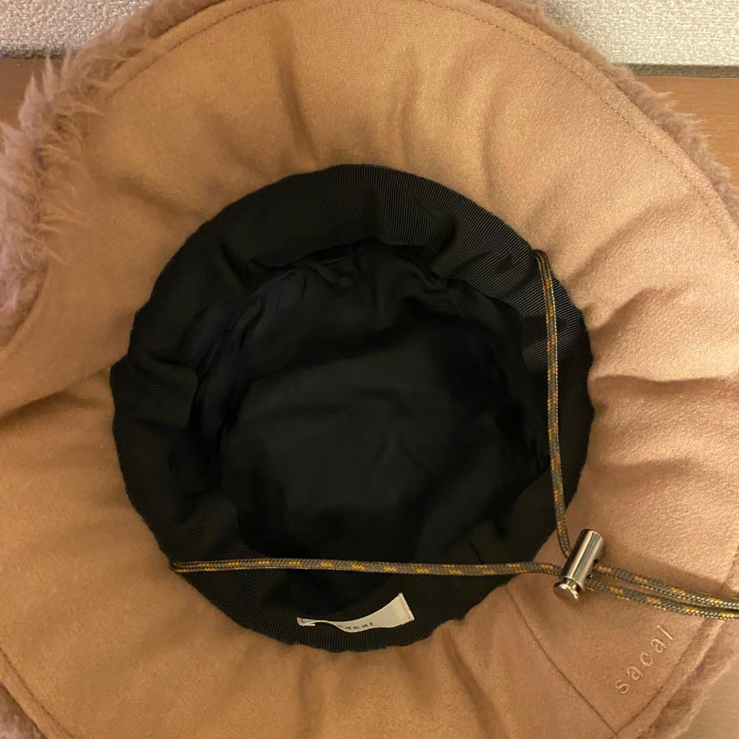 sacai 22AW Double Brim hat 紐付き ボア　バケハ