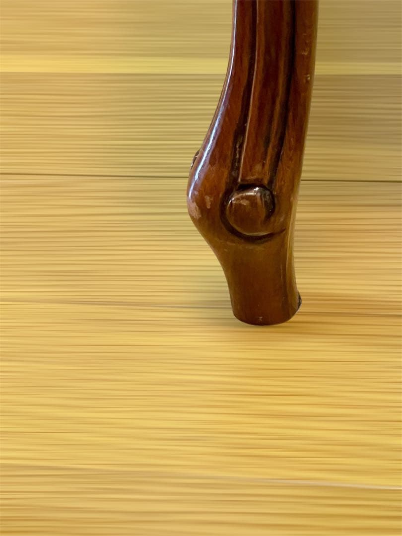 イタリア製 猫足スツール クラッシックデザイン 布貼