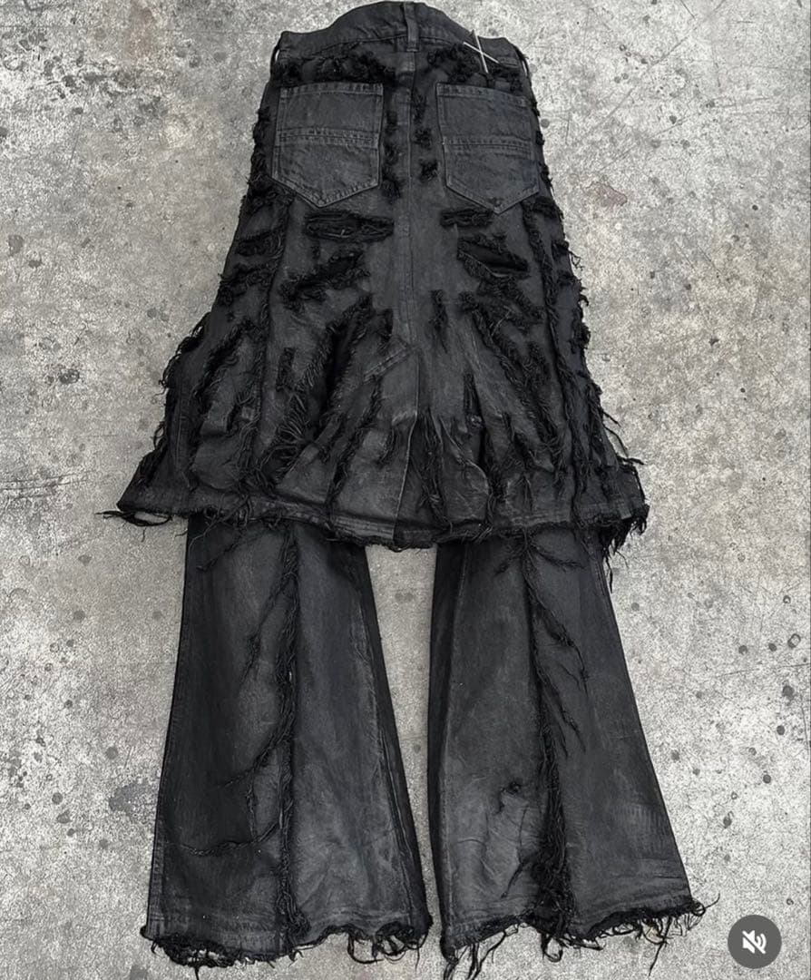 shine luxury ダメージ　変形　opium y2k パンク